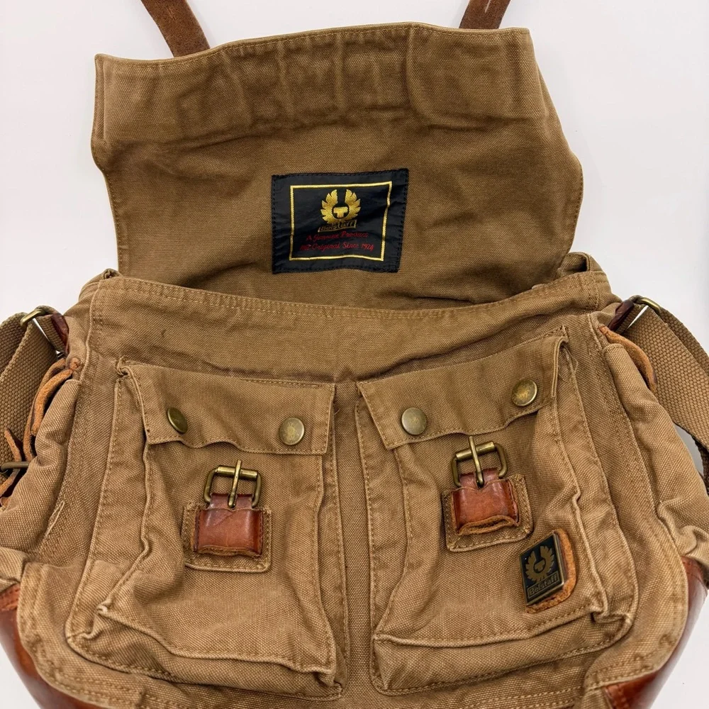 Belstaff 556 Colonial Shoulder Bag in Mountain Brown - Picture 8 of 14